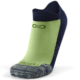 جوارب كاحل 🌿بامبو🌿 للجنسين - أصفر بكعب كحلي أنيق - كبير/كبير جدًا - L/XL - HeeHoo.ae