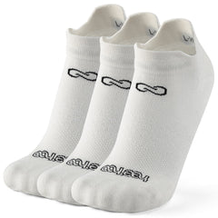 طقم ٣ جوارب كاحل 🌿بامبو🌿 للجنسين - أبيض ملكي - كبير - L/XL - HeeHoo.ae