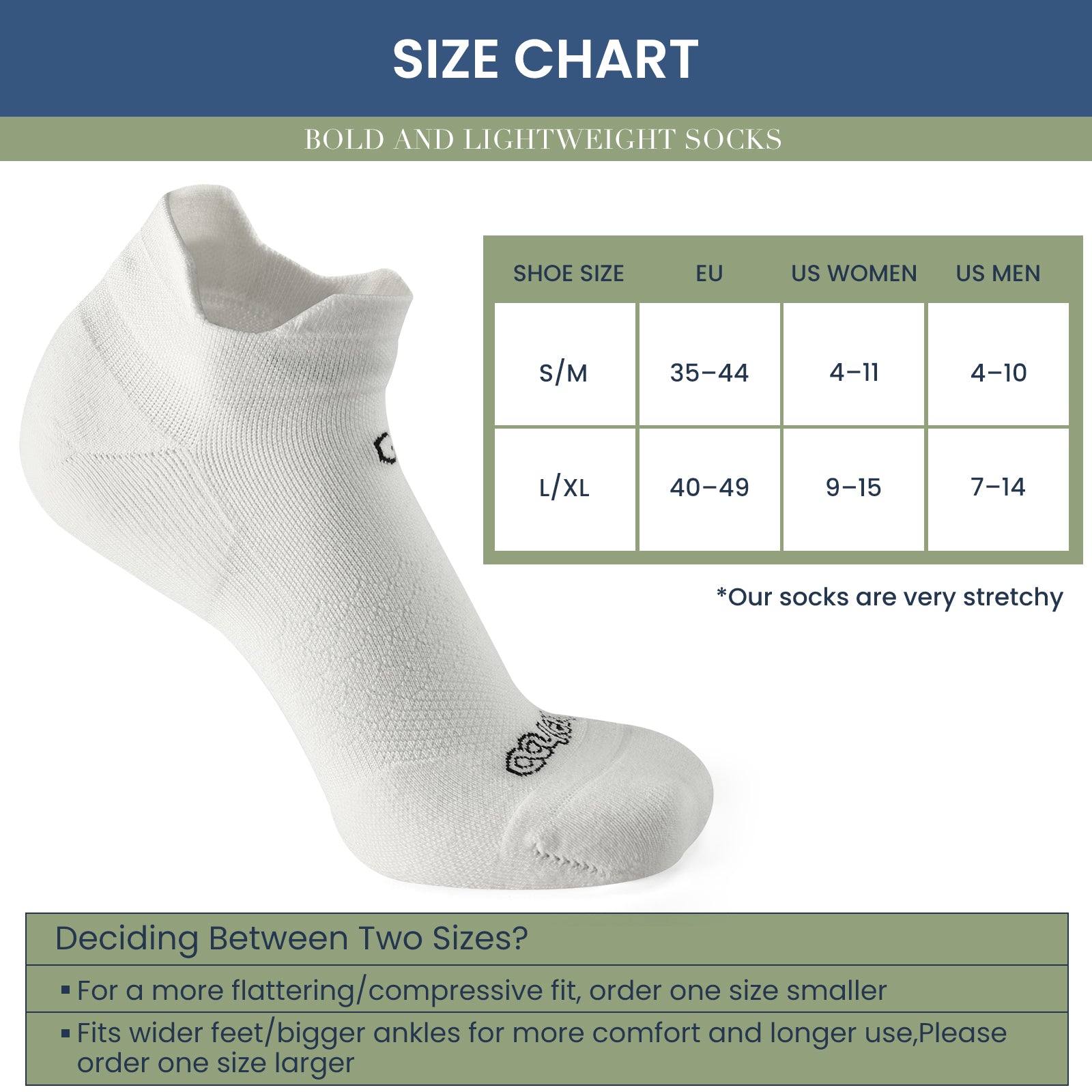 طقم ٣ جوارب كاحل 🌿بامبو🌿 للجنسين - أبيض ملكي - كبير - L/XL - HeeHoo.ae