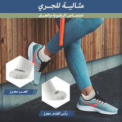 طقم ٣ جوارب كاحل 🌿بامبو🌿 للجنسين - أبيض ملكي - كبير - L/XL - HeeHoo.ae