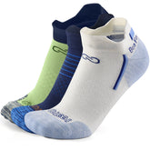 طقم ٣ جوارب كاحل بامبو🌿(أصفر/سماوي/كحلي)-كبير -L/XL - HeeHoo.ae